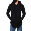 cardigan doble capucha negro